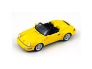 1993 Porsche 964 Wide Body Turbo Look Yellow 1 43 Model Car by Spark