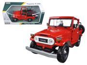 Toyota FJ40 Convertible Red 1 24 Diecast Model Car by Motormax