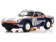 1986 Porsche 959 50 185 Dakar Rally Raid Ickx Brasseur 2nd Place 1 18 by True Scale Miniatures