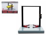 Two Post Lift Red Black For 1 18 Scale Diecast Model Cars by Greenlight