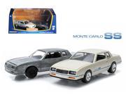 First Cut 1981 84 Chevrolet Monte Carlo SS Hobby Only Exclusive 2 Cars Set 1 64 Diecast Model Cars by Greenlight