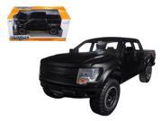 2011 Ford F 150 SVT Raptor Pickup Truck Matt Black 1 24 Diecast Model by Jada