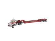 Mack R With Axle Lowboy Trailer Silver 1 64 Diecast Model by First Gear
