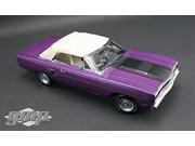1970 Plymouth Road Runner Convertible In Violet Limited Edition to 1302pcs 1 18 Diecast Model Car by GMP