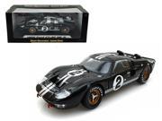 1966 Ford GT 40 MK 2 Black 2 1 18 Diecast Model Car by Shelby Collectibles