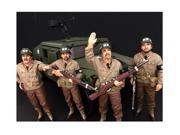 WWII Military Police 4 Piece Figure Set For 1 18 Scale Models by American Diorama