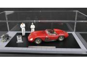1956 Maserati 300S Dirty Hero with Engine 2 Figurines Miniature Award and Exclusive Showcase 1 18 Diecast Model by CMC