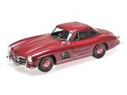 1954 Mercedes 300 SL Gullwing W198 I Strawberry Red Limited Edition to 336pcs 1 18 Diecast Model Car by Minichamps