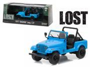 1977 Dharma Jeep CJ7 Blue Lost TV Series 2004 2010 1 43 Diecast Model Car by Greenlight