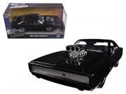 Dom s 1970 Dodge Charger R T Black Fast Furious 7 Movie 1 24 Diecast Model Car by Jada