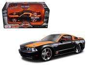 2011 Ford Mustang GT Harley Davidson Black With Orange 1 24 Diecast Model Car by Maisto