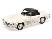 1957 Mercedes 300 SL W198 White Limited Edition to 504 pieces 1 18 Diecast Model Car by Minichamps