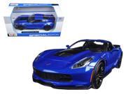 UPC 706752493816 product image for 2015 Chevrolet Corvette Stingray C7 Z06 Blue 1/24 Diecast Model Car by Maisto | upcitemdb.com