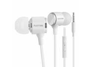 PLEXTONE X34M HiFi Metal Earphones with Microphone for Mobile Phone Stereo Universal Wired Earbuds Subwoofer Earpiece white