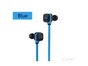 New upgrade Bluetooth 4.1 Headset Stereo Sweatproof Running GYM Sport Earphone with mic For iPhone Blue