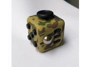 2017 new arrival high quility factory price fidget cube with 6 sides Camouflage green