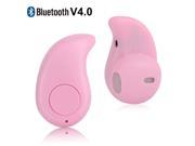 Wholelsale Super low price free gift noise cancelling HD MIC S530 invisible super mini bluetooth earphones wireless stereo Pink