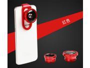 mobile phone security camera fish eye lens macro lens wide angle lens red