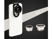 mobile phone security camera fish eye lens macro lens wide angle lens silver