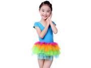 Anleolife 8.5 Kids Baby Girl Rainbow Tutu Skirts 5 Layers 4Colors Dance Dress Gift Birthday Party 8.5? 20cm 1pcs