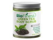 Biofinest Green Tea Scrub with Dead Sea Salt Coconut Oil Jojoba Oil Vitamin E Essential Oils Best Antioxidants For Anti Aging 250g