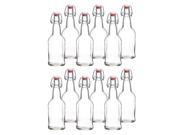 2x 6 Pack of 16 oz EZ Cap Beer Bottles Clear Colored for Beer or Kombucha