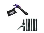 Sun Joe SBJ605E Electric Blower Mulcher w Gutter Cleanout Tool SBJ6 GA Purple