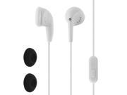 Circuit City 3.5mm Stereo Earphone Earbuds with Microphone Remote White