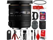 Sigma 10 20mm F3.5 EX DC HSM Lens for Sony A Mount DSLR Cameras w 32gb Pro Photo and Travel Bundle