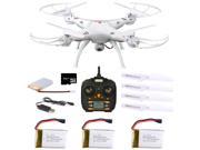 Dynamic Aerial Systems X4 Spartan 2.4GHz 4CH 6-Axis Gyro RC Quadcopter Drone with 2MP Camera & Large LED Lights with 3 Additional Extended Batteries