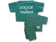 Unisex Baby Green Doctor In Training Scrub Suit Outfit Set Size 12 Months