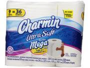 Charmin Ultra Soft Toilet Paper 9 Mega Rolls = 36 Regular Rolls
