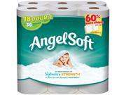 Angel Soft Double Roll Toilet Tissue White 18 ct