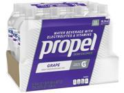 Propel Zero Calorie Sports Drinking Water with Antioxidant Vitamins C E Grape 16.9 Ounce Bottles 12 Count