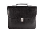 bugatti Genuine Leather Executive Briefcase Black