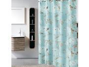 Riho 72x78 Inch Polyester Rod Wear Waterproof Mildew Shower Curtain