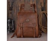 Handmade 15 Inch Laptop Men Classic Vegetable Tanned Genuine Leather Shoulder Bag Backpack Bag