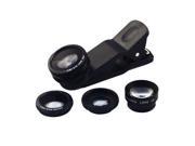 Akinger Universal 4 in 1 Cell Phone Camera Lens Kit Fisheye Lens Wide Angle Lens Macro Lens 2x Telephoto Lens with Universal Clip for iPhone 6S 6 6S 6 Plu