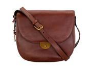 Fossil Saddle Brown Leather Ladies Handbag ZB6888200