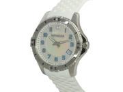 Wenger 010121108 Ladies Mother of Pearl Dial White Silicone Strap