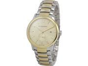 Burberry Swiss The Classic Round Two Tone Stainless Steel Men s Watch BU10011
