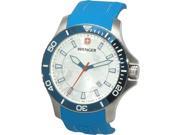 Wenger 010641112 Blue Dial Silicone Strap Men s Watch