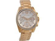 Wittnauer Womens Crystal Accent Rose Tone Stainless Steel Bracelet Watch WN4073