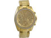 Wittnauer WN4074 Ladies Lucy Gold Plated Chronograph Watch Quartz Movement