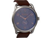 Nixon C45 Leather A4652064 Gray Dial Men s Leather Band Watch