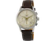 Longines Flagship Heritage Beige Dial Brown Leather Strap Men s Watch L47964782