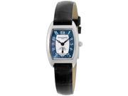 Frederique Constant Art Deco Blue Dial Leather Strap Ladies Watch FC235APB1T26