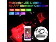 Addmotor RGB LED Light Strips Kit For Car Interior Light Phone App Music Control