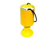 Round Charity Money Collection Box Yellow