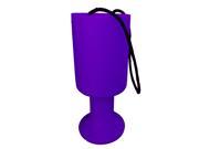 Round Charity Money Collection Box Purple